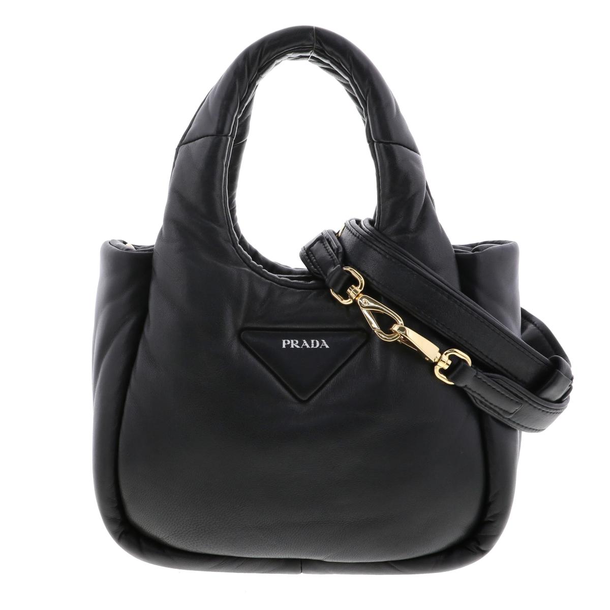 プラダ トートバッグ（レディース） PRADA （プラダ） パデット ナッパ 2WAYミニトートバッグ バッグ トートバッグ Black used:AB[ROR]