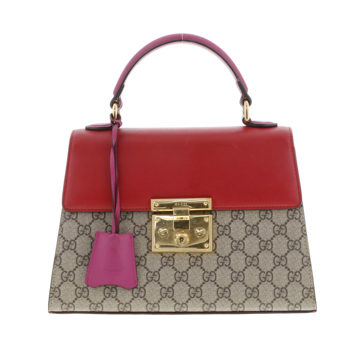 GUCCI （グッチ） GGスプリーム パドロック 2WAYハンドバッグ バッグ ハンドバッグ used:AB[ROR]