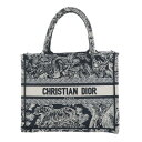 【即日発送 水曜定休日 木曜発送】【美品】【RI】 Christian Dior （クリスチャンディオール） BOOKTOTE スモールバッグ バッグ トートバッグ ブックトート スモール Navy/ネイビー M1265ZRGO used:A