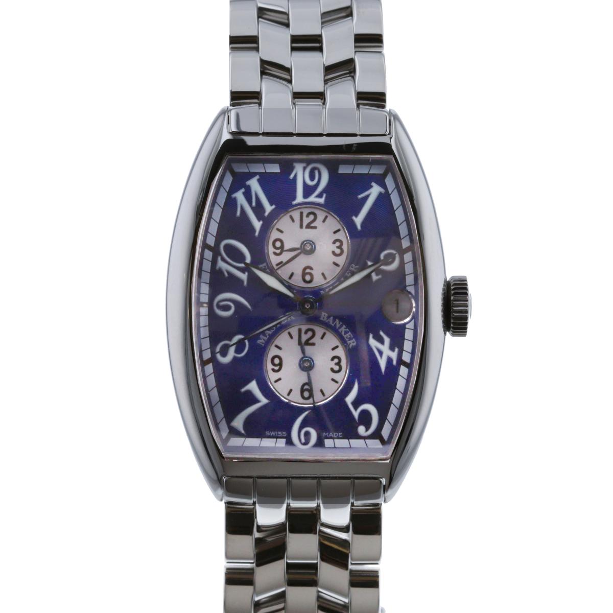 【美品】FRANCK MULLER （フランクミュラー） トノーカーベックス マスターバンカー Auto Blue 時計 自動巻き/メンズ MASTER BANKER Blue 5850MB used:A[ROR]