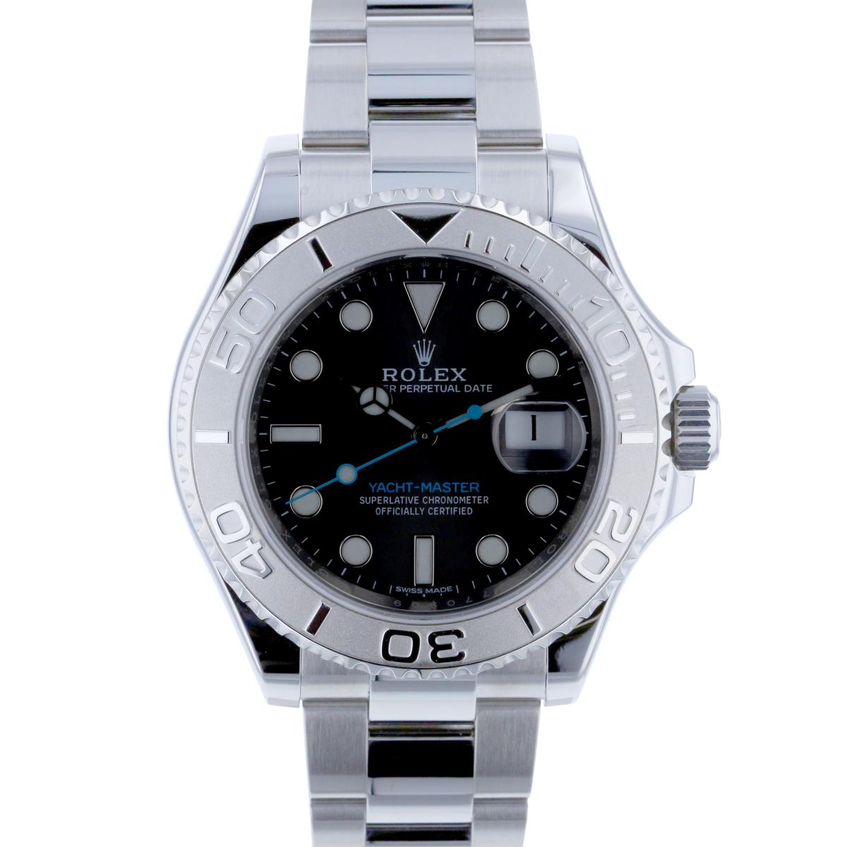 【中古】ROLEX （ロレックス） ヨットマスター ロレジウム ダークロジウム 時計 自動巻き/メンズ YACHT-MASTER Gray 116622 used:A