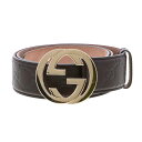 【中古】GUCCI （グッチ） インターロッキングG ベルト 小物 ベルト/バックル Brown 114876 used:B