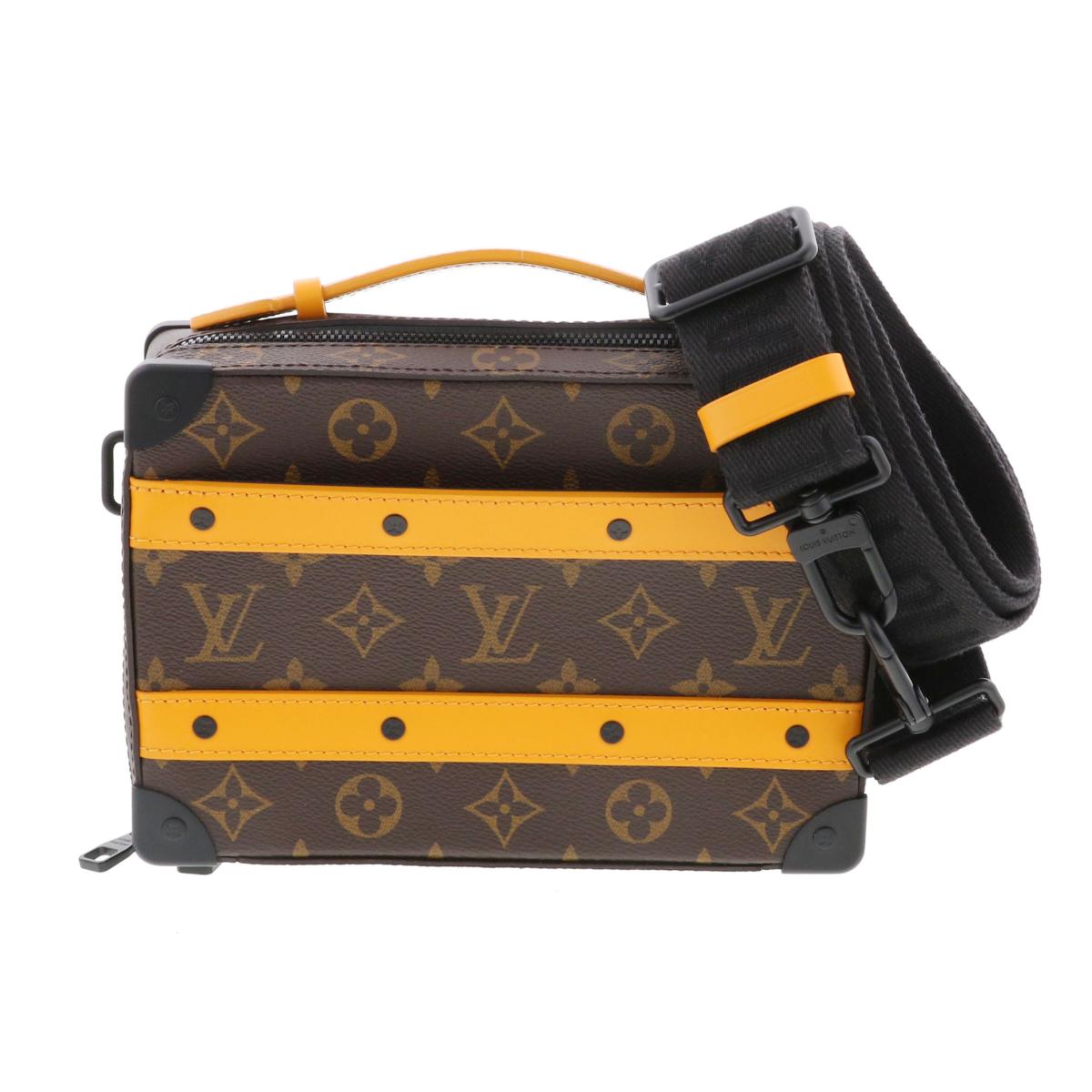 モノグラム ★美品★LOUIS VUITTON ルイヴィトン ハンドル ソフト トランク モノグラム・マカサー ショルダーバッグ M46689 RS ハンドバッグ