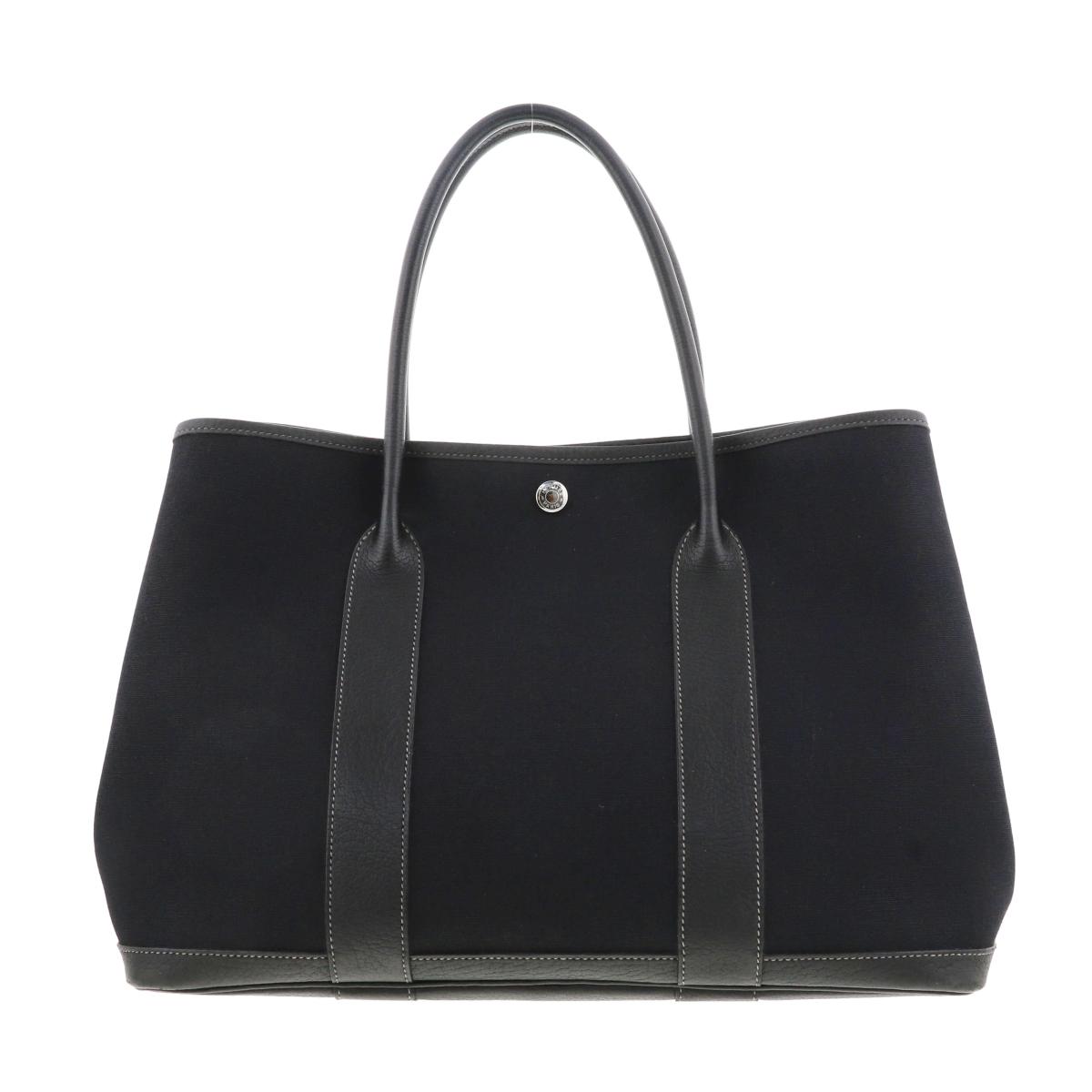 【即日発送・水曜定休日・木曜発送】【中古】【RI】 HERMES （エルメス） ガーデンパーティ 36 PM バッグ ハンドバッグ GARDEN PARTY Black/ブラック 038587CK used:Bのサムネイル