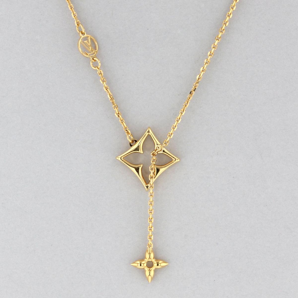 【中古】 LOUIS VUITTON （ルイヴィトン） ネックレス・LV フラワーグラム ブランドジュエリー ネックレス/ペンダント/チョーカー flowergram フラワー Gold ゴールド M01234 used:A