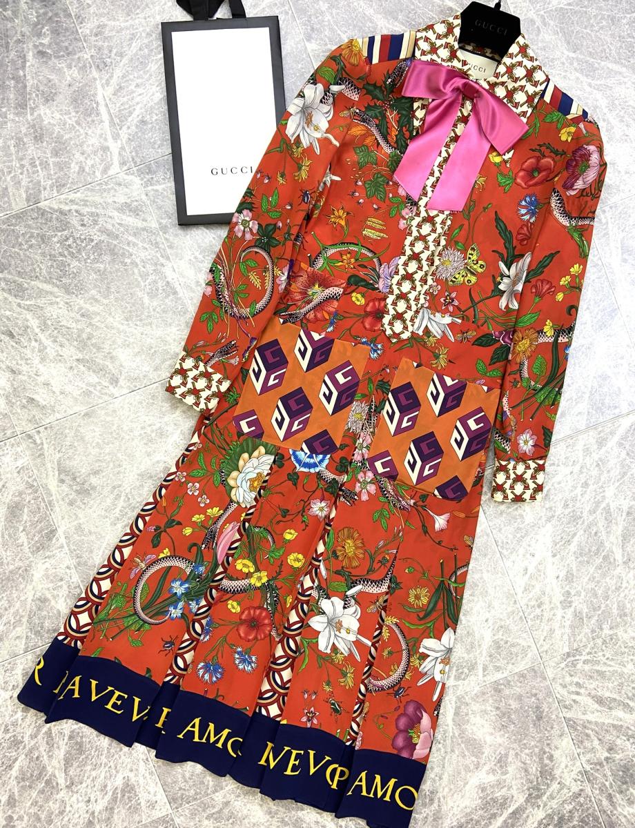楽天市場】GUCCI グッチ ワンピ(柄花・植物)(ワンピース 楽天市場】GUCCI グッチ ワンピ(柄花・植物)(ワンピース