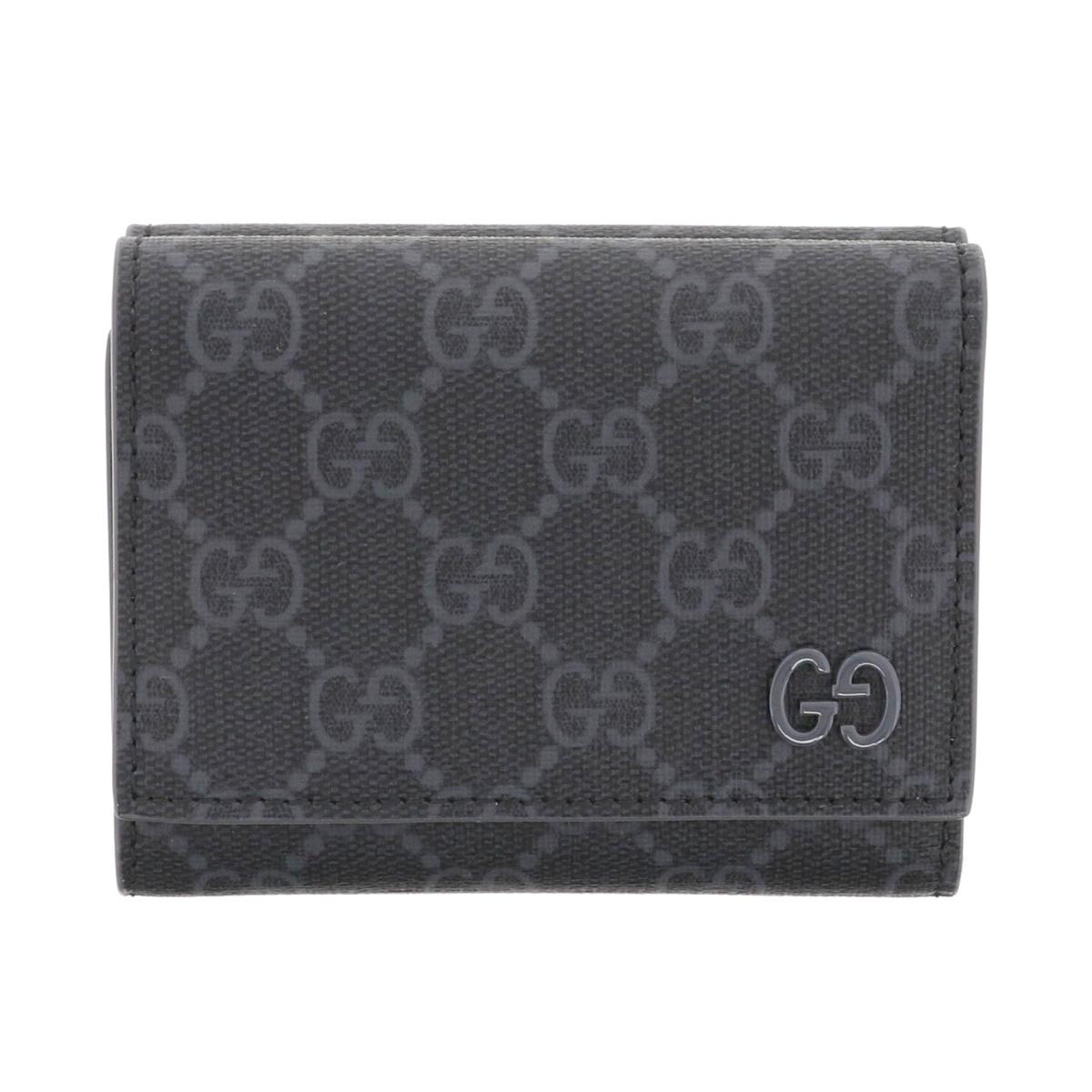 【お値下げ品】【極上品】 GUCCI (グッチ) GGディティール付き 三つ折りウォレット 財布 三つ折り財布(小銭入有) Gray 769225 unused:S