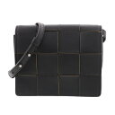 【中古】 BOTTEGA VENETA (ボッテガヴェネタ) ミニ クロスボディバッグ バッグ ショルダー/メッセンジャーバッグ Intrecciato イントレチャート Black ブラック Leather レザー 574051 used:A