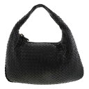 BOTTEGA VENETA (ボッテガヴェネタ) イントレチャート ホーボー ワンショルダーバッグ 115653 ハンドバッグ ブラック Black used...