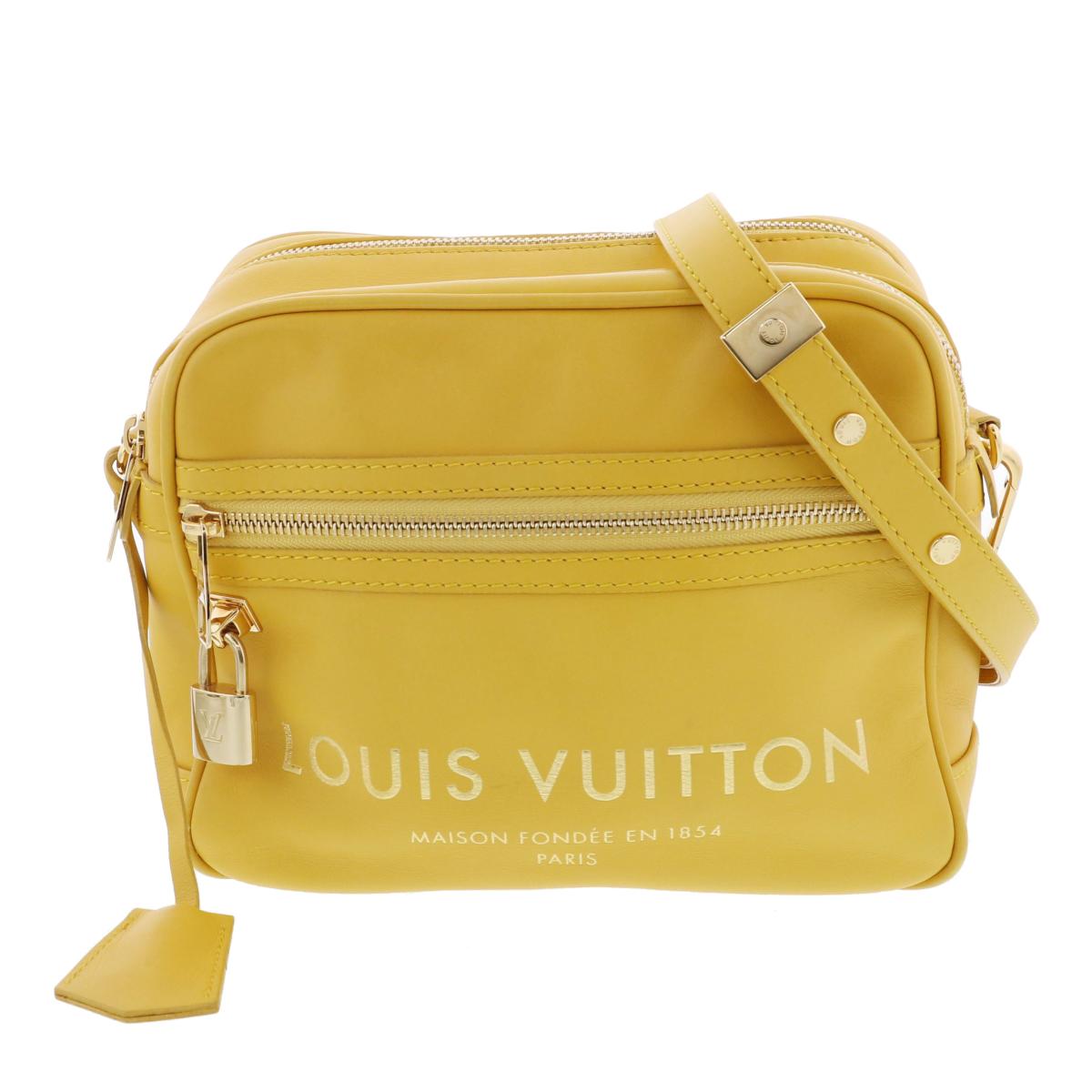 【値下げ】LOUIS VUITTON ルイヴィトン パナームライン テイクオフ M45507 ショルダーバッグ メンズ イエロー メッセンジャーバッグ 2009年限定 Yellow【ROS】