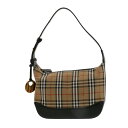 BURBERRY バーバリー ノバチェック ワンショルダーバッグ バッグ ショルダー メッセンジャーバッグ Canvas Leather キャンバス レザー Beige ベージュ 【中古】
