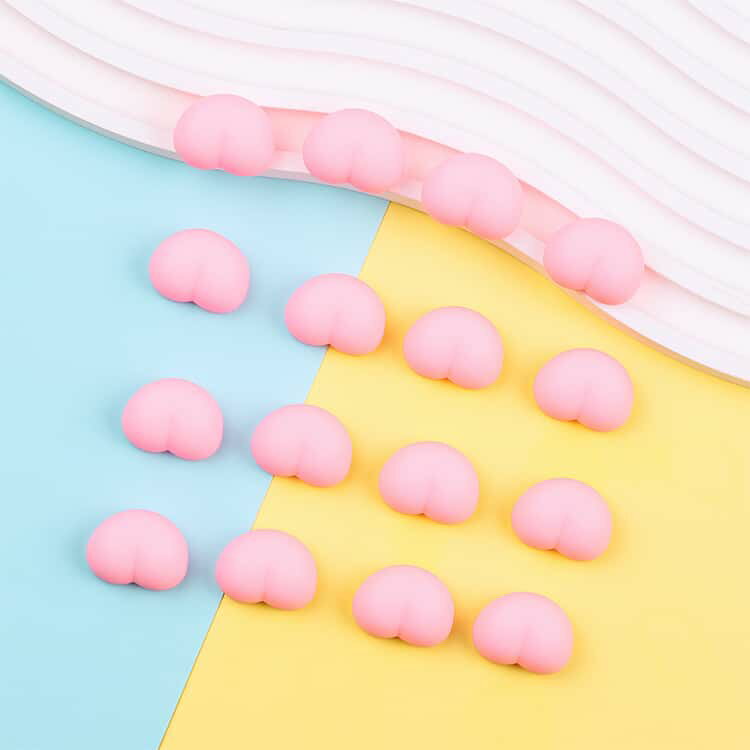 60個セット お尻 ぷにぷに スクイーズ 3D シールに貼る キャラクター DIY 立体シー...