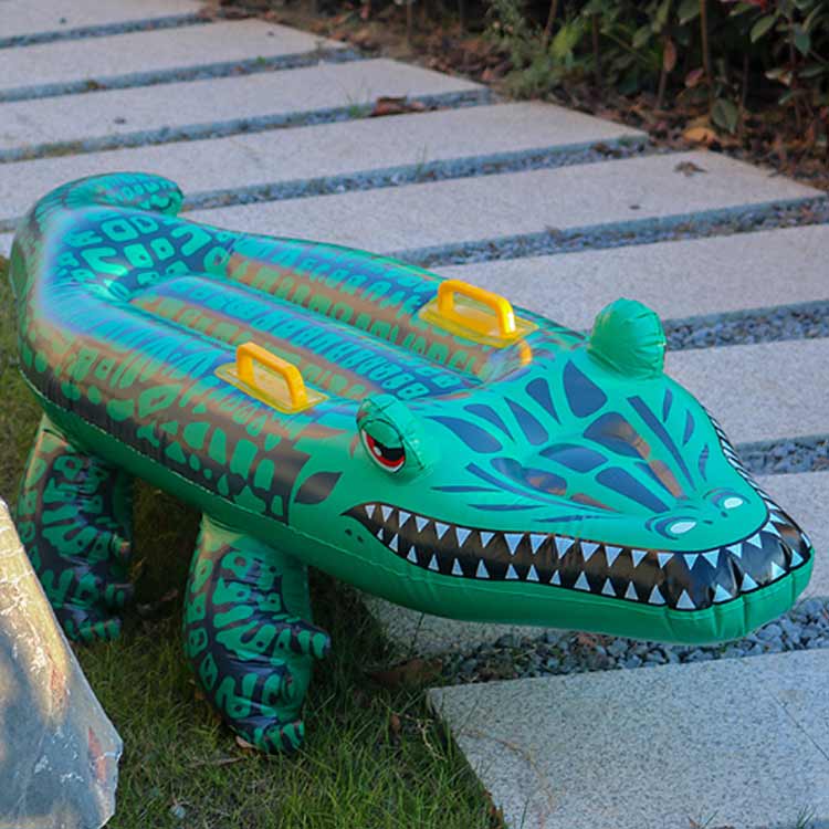 ボート 浮き輪 大きいサイズ わに 140cm ワニ 大人 子供用 マット 浮輪 取っ手付き 浮輪 ビーチ プール かっこいい フロート キッズ プールフロート ボート ビニールボート 海 リゾート 水遊び 海水浴 3