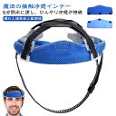 2本セット クールシート 水冷シート 冷却 ヘッドクーラー 汗とりシート サイクリング 冷感インナー ヘルメット用 汗取りパッド 水だけでひんやり おでこ 汗吸...