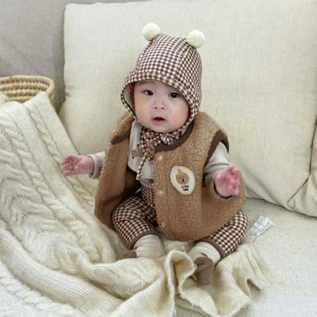 ベスト 赤ちゃん ボアベスト ふわふわ モコモコ ベビー服 こどもベスト 男の子 女...