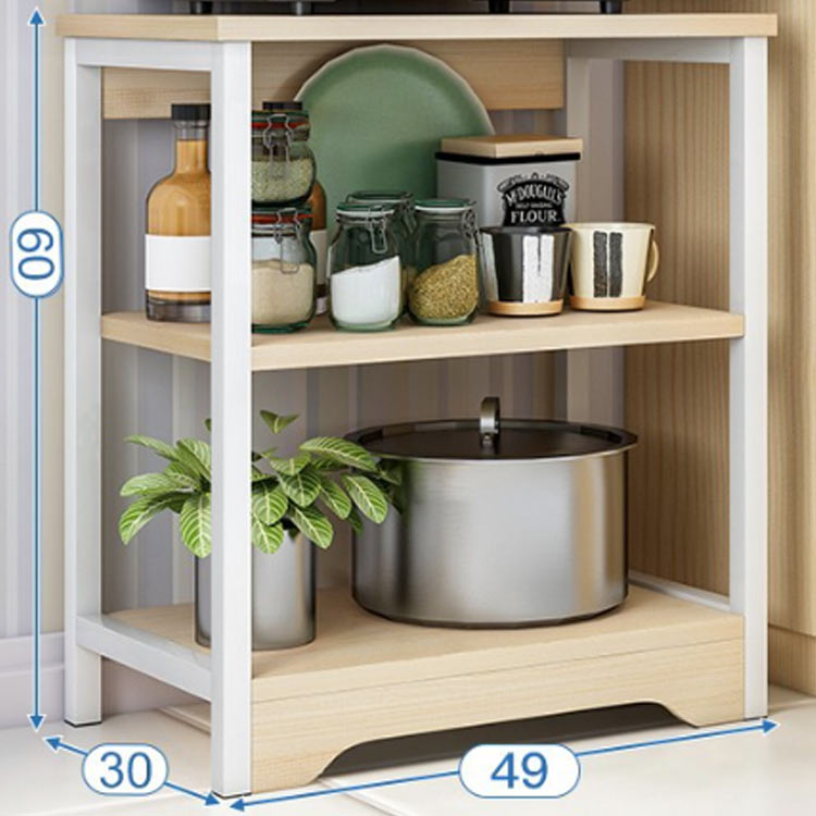 キッチンワゴン おしゃれ レンジ台 トースターラック レンジラック おしゃれ 北欧 3段 キャスター付き 幅40 スライド棚 レンジラック スリム 台所収納 スリムラック キッチンラック ラック キッチン収納 隙間 収納 [2]