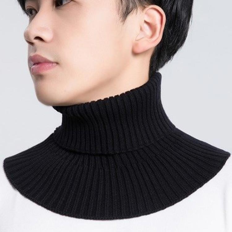 首カバー リブ ニット ネックウォーマー 秋冬 メンズ つけえり 付け襟 レディース あったか 男性 重ね着風 冷え対策 レイヤード つけ襟 フェイクカラー タートルネック タートルネック 男女兼用 40代 50代 60代 就寝時 睡眠