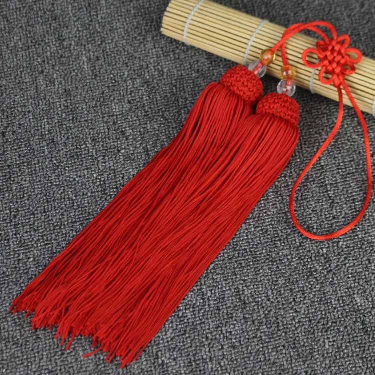 長拳 太極拳剣 ふさ 剣房 単色 全長45cm 双剣 剣 おしどり剣 剣の房 伝統拳 太極拳...