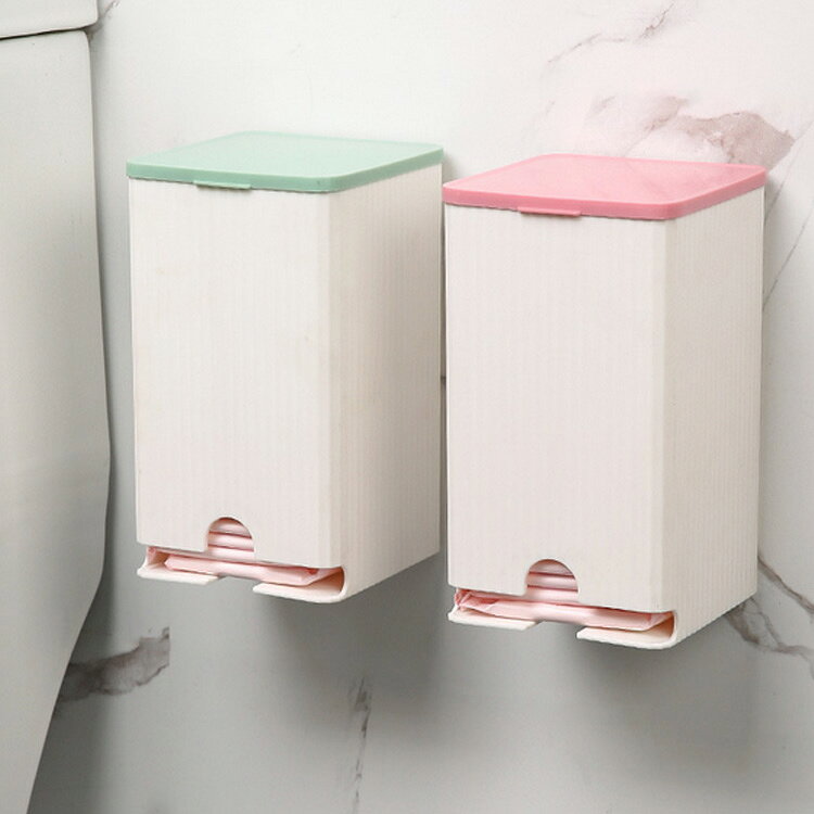 サニタリー収納ケース 蓋付き 防水 トイレ収納 収納 ケース トイレポット 生理用品 ナプキンストッカー ナプキン収納 壁掛け フタ付き ナプキンストッカー 収納ボックス 洗面所 粘着フック付き 壁掛け収納 北欧 おしゃれ rizelife-hacks-10009971 rize商店 サンプル画像2