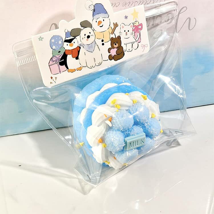 キッズ ジャンボスクイーズ フワフワ 可愛い ぷにぷに 低反発 スクイーズ ケーキ型...