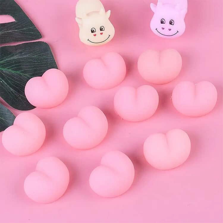 50個セット おしり スクイーズ 肉球 ぷにぷに シールに貼る お尻スクイーズ キャラクター 3D立体 DIY用 猫爪 おしりシール もちもち 可愛い ぷっくり ぷくぷく シール帳 交換 ボンボン スマホケース シール手帳 送料無料 rizelife-hacks-10010619 rize商店 サンプル画像2