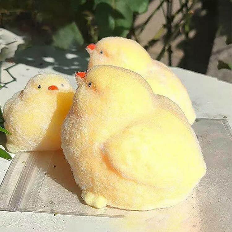 4点セット スクイーズ ひよこ ぬいぐるみ ストレス解消 母鶏 ぬいぐるみ TPR ひよ...