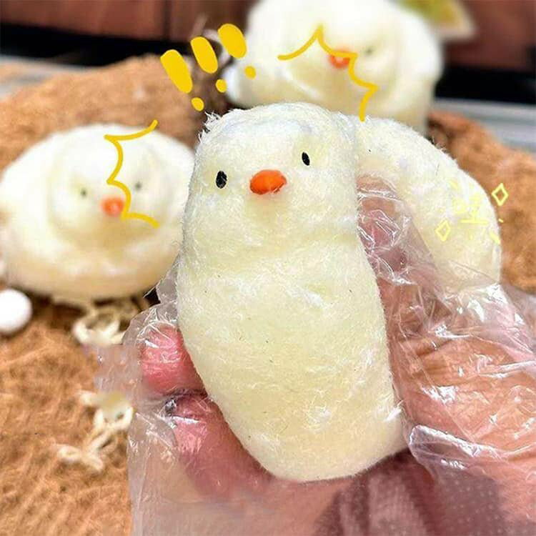4点セット スクイーズ ひよこ ぬいぐるみ ストレス解消 母鶏 ぬいぐるみ TPR ひよ...
