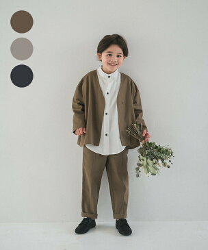 【22SS新作】【riziere】3WAYノーカラージャケットセットアップ 90-150 キッズ 男の子 女の子 子供服 こども服 子ども こども kids おしゃれ 春 夏 ジュニア リジェール セットアップ 入学 卒業 卒園 入園 発表会 七五三 記念日 記念写真 スーツ