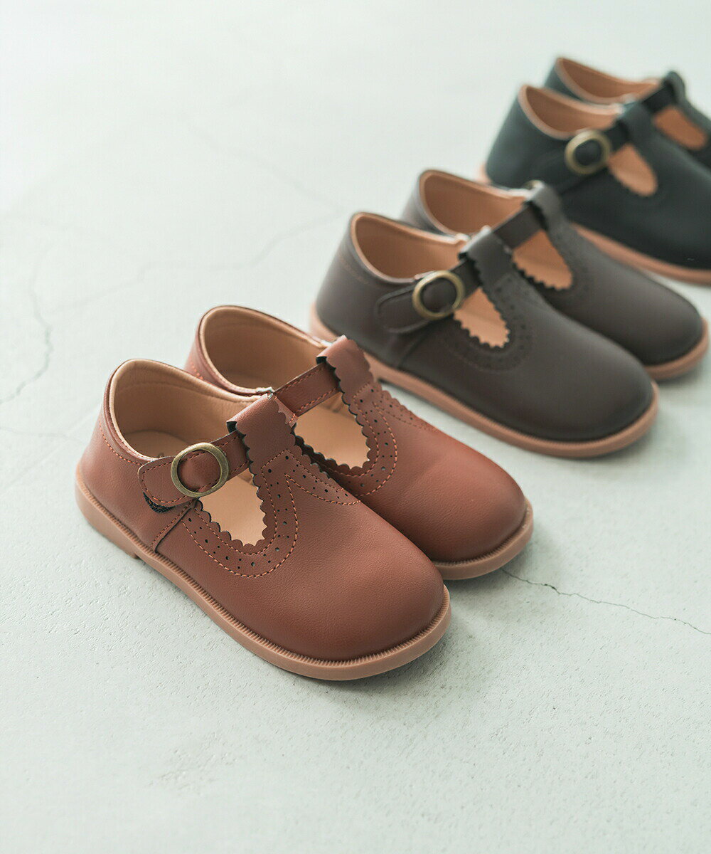 【セール 10%OFF】【22SS新作】【riziere】ラウンドトゥシューズ 女の子 キッズ KIDS 靴 shoes シューズ パンプス ぺたんこ フラットシューズ ストラップ バレエシューズ くつ おしゃれ 可愛い かわいい 春 夏 秋 冬