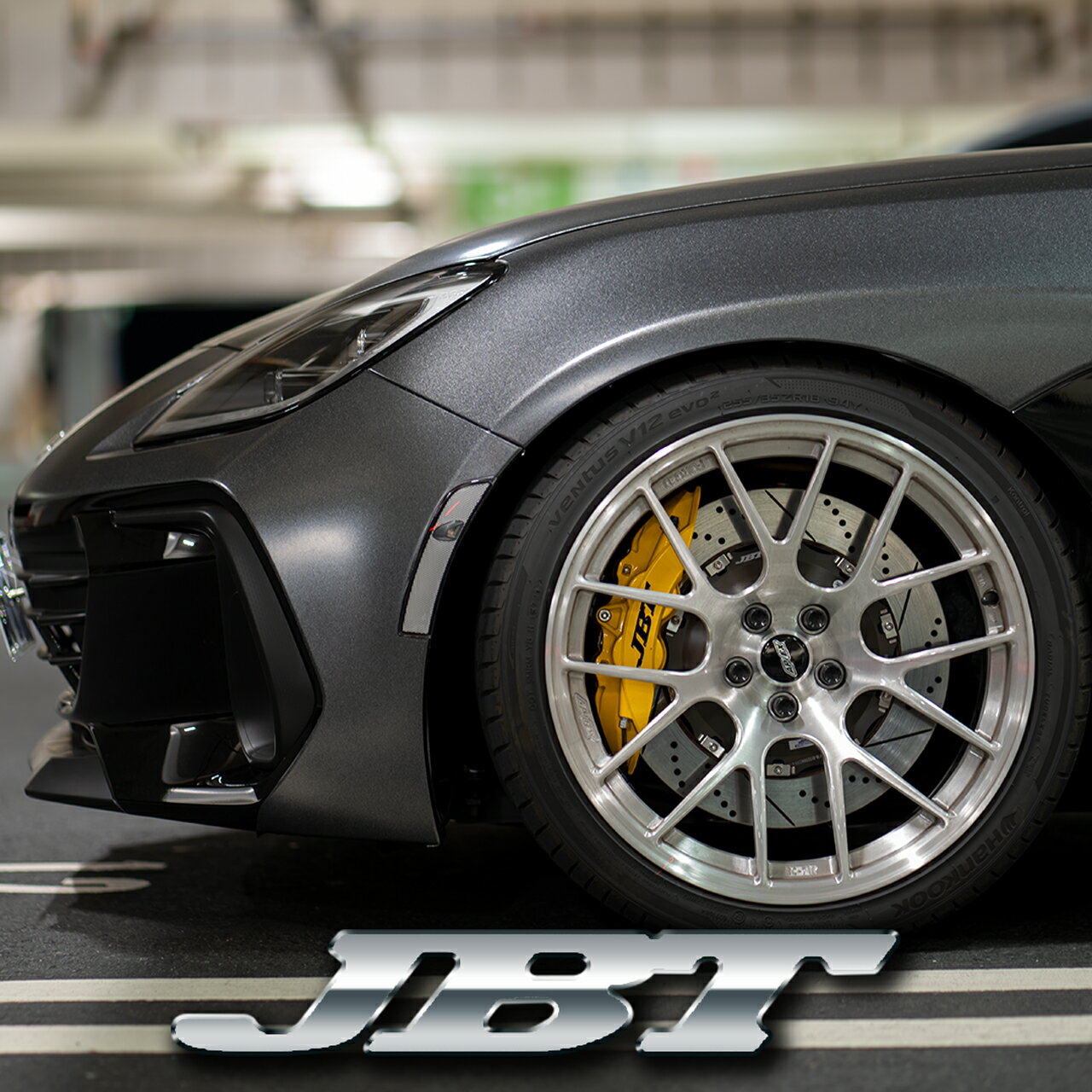 JBT BRAKE SYSTEM コンプリートブレーキキット：フロント用：4POT（SP4P）キャリパーセット：355mmスリット＆ドリルドロータータイプ：/新型プリウス(XW60)用フロントセット：全11色