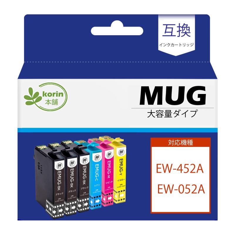RKJAPAN㤨֡korinޡMUG-4CL ץ   ޥå MUG 4å + MUG-BK *2 6 EW-452A EW-052A  ץ󥿡 452A 052A ߴ  ʻѥ   ɽפβǤʤ1,666ߤˤʤޤ