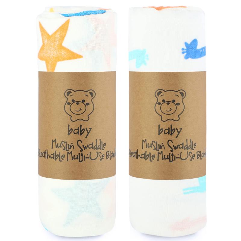 おくるみ ベビーブランケット ガーゼ スワドル バスタオル 授乳ケープ 赤ちゃん毛布 プレイマット布団 ダブルガーゼ 可愛い 夏用 保温 吸水 速乾 新生児 出産祝い ガーゼタオルに 綿100％ 120