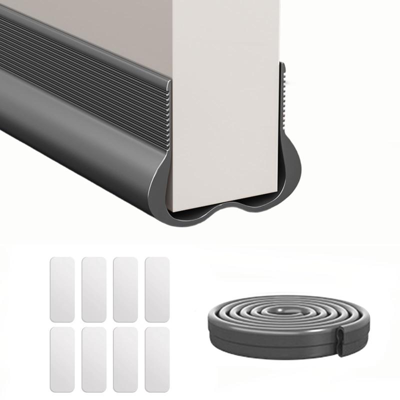 Lamiishop ドア 隙間 風防止 ガード 扉 隙間風対策 すきま風防止テープ 防虫防塵 防音 冷気漏れ&暖房効率アップ 花粉対策 ドア 隙間埋め 取り付け簡単 玄関/エントランス/引き戸/室内 PVC素材
