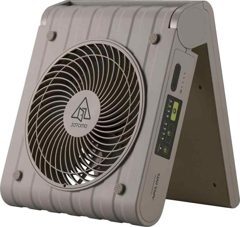 楽天RK・JAPANソトモ（Sotomo） アウトドア 送風機 ソーラーパワーファン2 グレイッシュ（GY） APF570