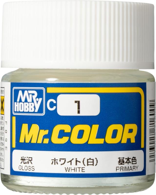 GSIクレオス Mr.カラー ホワイト (白) 光沢 10ml 模型用塗料 C1
