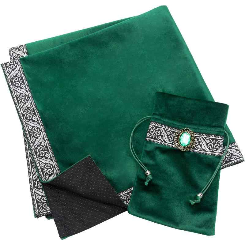 【占い師が推薦】 MARDUK タロットクロス 滑り止め付き 大判 ベルベット タロットカード オラクルカード 初心者 65cm×65cm