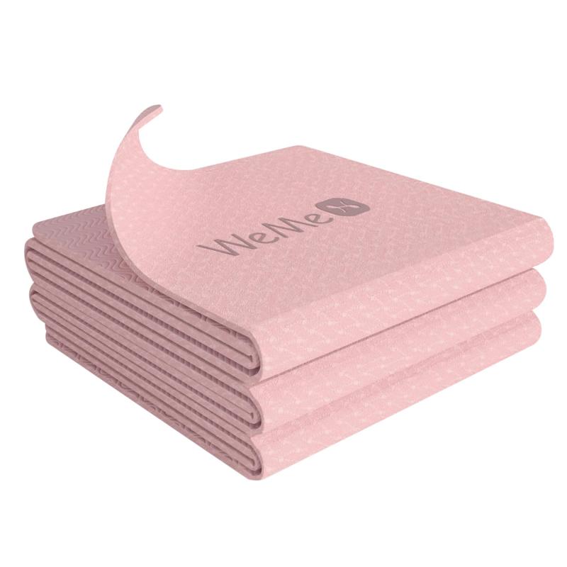 WeMe ヨガマット 折りたたみ 4mm/6mm/8mm トレーニングマット エクササイズマット TPE材料 滑り止め 無..