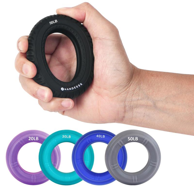 Handexer 握力 トレーニング トレーナー 握力リング ハンドグリップ ストレス解消 エクササイズ 大人 指の強化 握力回復 筋膜リリース 握力強化リング 男女兼用 高齢者 プレゼント