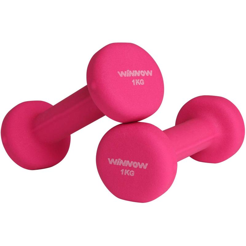 WINNOW ダンベル【2個セット1kg/2kg/3kg/4kg【 選べる4色】 筋トレダンベル、ホームジムダンベルセット..
