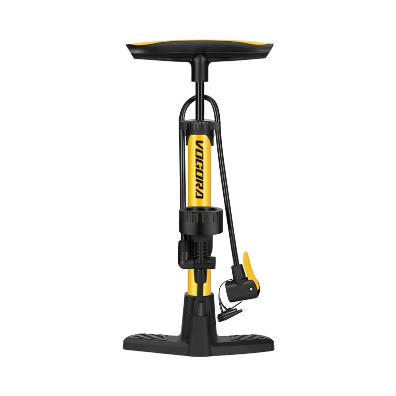 VOGORA 自転車 空気入れ 仏式/フランス式/米式/英式 くうきいれ ロードバイク フロアポンプ クロスバイク くうき空気入れ コンパクト