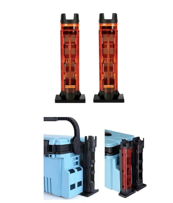 【2個セット】ロッドホルダー メイホウ バケットマウス 対応 ダイワ タックルボックス互換 ロッドスタンド 釣り竿スタンド