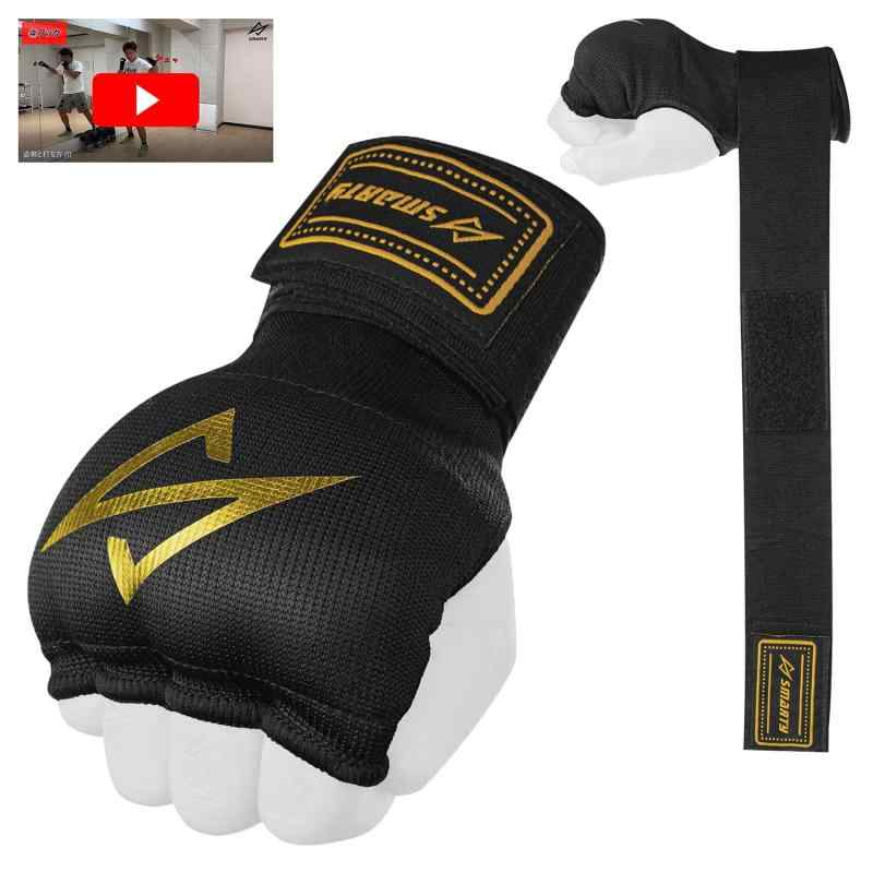 SMARTY 【元世界ランカー監修＆動画付】 バンテージ 簡単 マジックテープ式 インナーグローブ ボクシン..