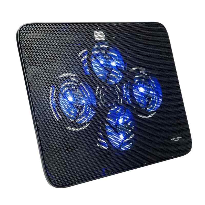 サンワダイレクト ノートパソコンクーラー 冷却台 静音 15.6インチ対応 4ファン USB給電 スタンド付き 400-CLN026