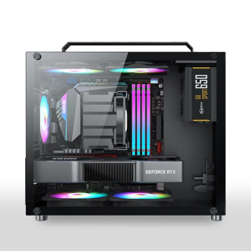 pcケース ミドルタワー pcケース 強化ガラスモデル micro-atx ホワイト