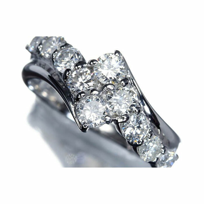 Rakuten - 《DIAMOND》リュクスな輝き 上質ダイヤモンド 総計1.02ct Pt900 高級リング 8号 リング 指輪 ダイヤ