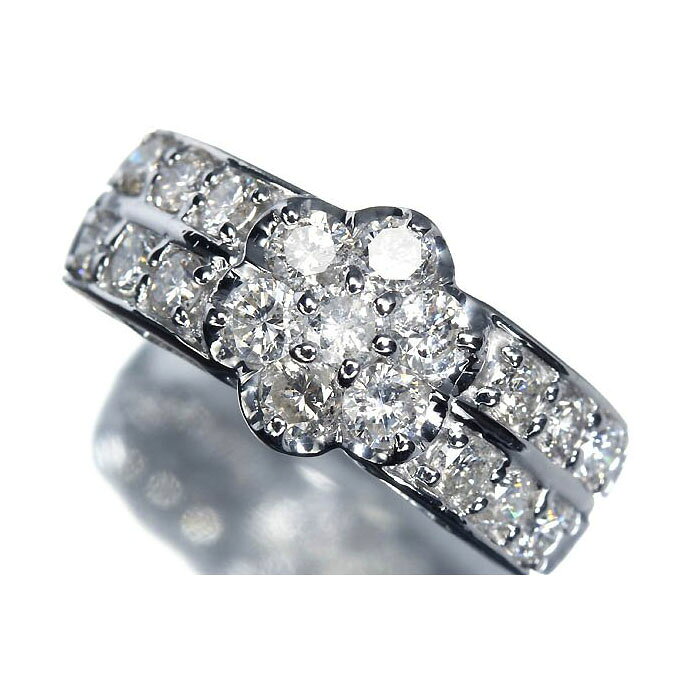 Rakuten - 《Diamond》豪華絢爛!! 上質ダイヤモンド 総計1.00ct Pt900 高級リング 11号 リング 指輪 ダイヤ