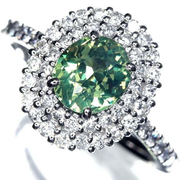 乐天商城 - 《alexandrite》 上質アレキサンドライト 特大1.54ct 上質ダイヤモンド 総計0.72ct Pt900 超高級リング 12.5号 ダイヤ リング 指輪 ソーティング付