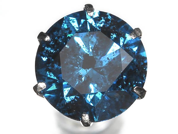 Rakuten - ≪DIAMOND≫ 上質ブルーダイヤモンド 特大1.113ct Pt900 高級 一粒ダイヤ ピアス 片耳用 ダイヤ ジュエリー