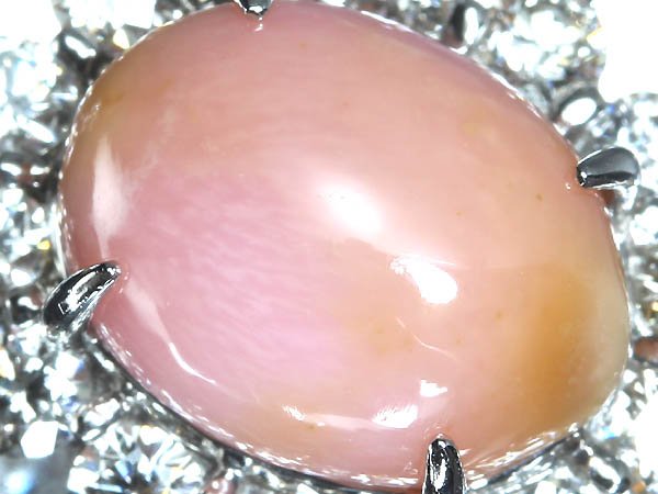 Rakuten - 《Conch Pearl》 上質火焔模様 コンクパール 特大9.17ct 上質ダイヤ 総計1.8ct Pt950 超高級ペンダントヘッド ソーティング付
