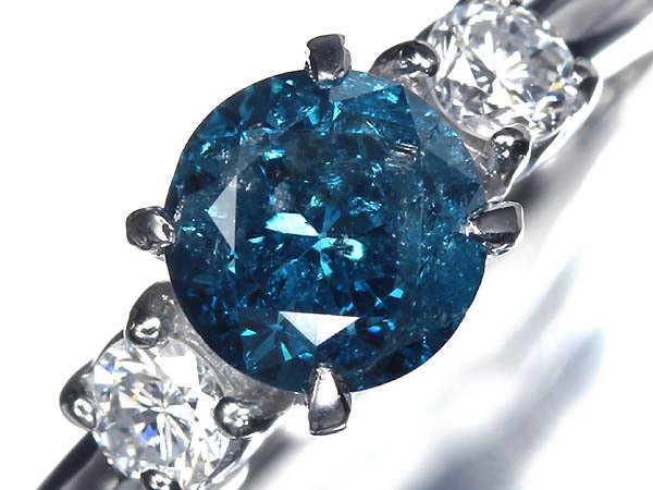 楽天市場】ブルー ダイヤ（カラット数1.0 ～ 1.99ct）（レディース